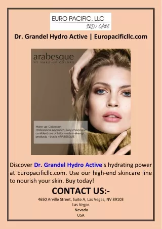 Dr. Grandel Hydro Active  Europacificllc.com