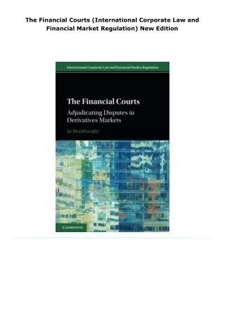 read the financial courts (international corporate law and financial m