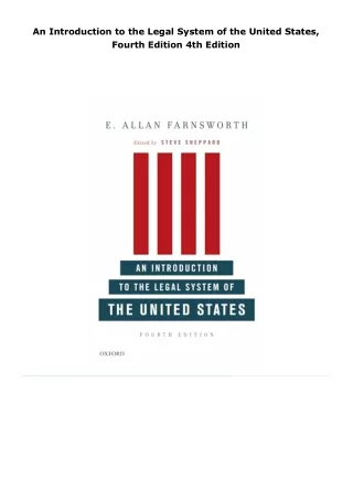 read an introduction to the legal system of the united states, fourth
