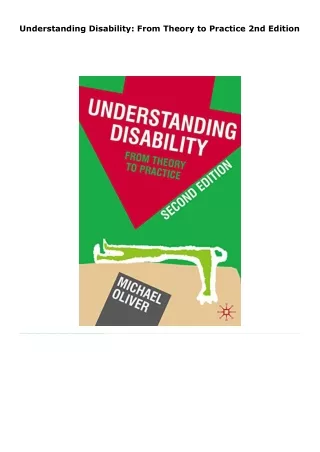 read understanding disability: from theory to practice     2nd edition