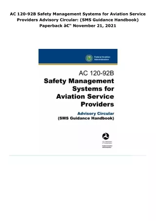read ac 120-92b safety management systems for aviation service provide