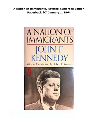 read a nation of immigrants, revised & enlarged edition     paperback