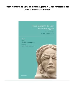 read from morality to law and back again: a liber amicorum for john ga