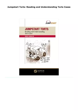 jumpstart torts reading and understanding torts