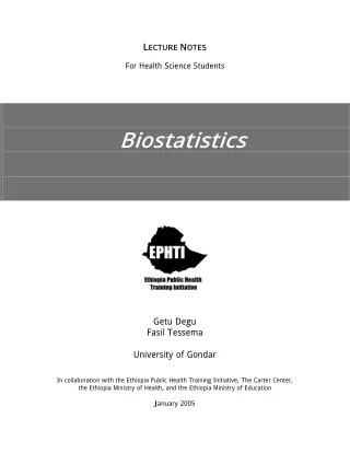 Biostatics