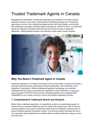 Trademark agent canada