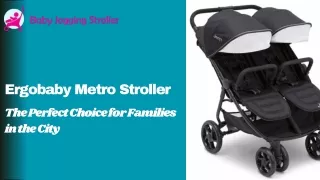 Ergobaby Metro Stroller The Perfect Choice for Families in the City