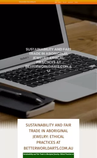 Sustainability and Fair Trade in Aboriginal Jewelry Ethical Practices at Betterworldarts