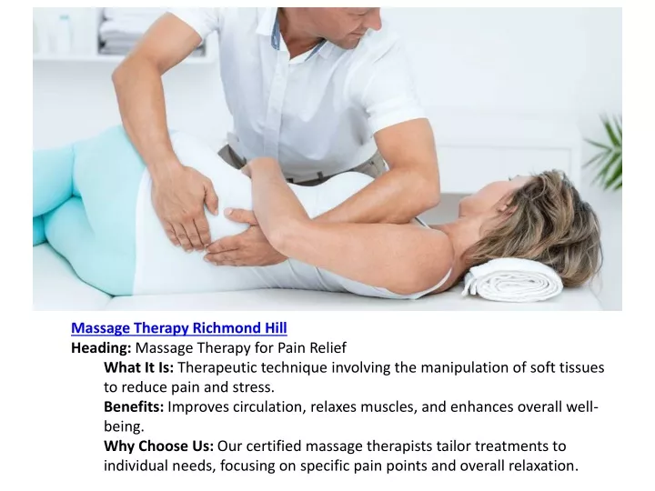 massage therapy richmond hill heading massage