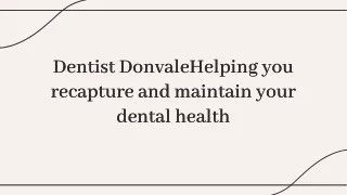 Dentist Donvale Helping you recapture and maintain your dental health