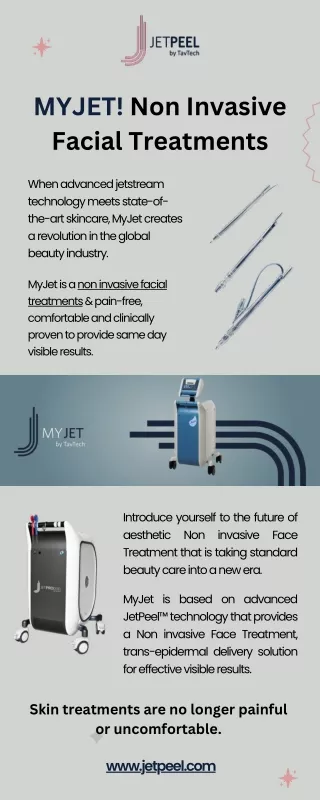 Myjet Non Invasive Facial Treatments | JetPeel