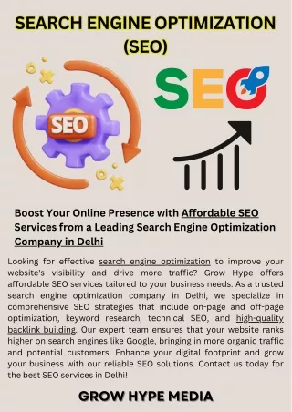 Search Engine Optimization Company in Delhi