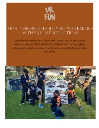 host unforgettable nerf war parties with