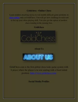 Goldchess –Online Chess, goldchess.com