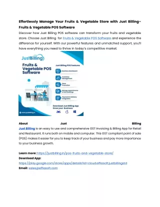effortlessly manage your fruits vegetable store