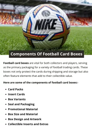 Components Of Football Card Boxes
