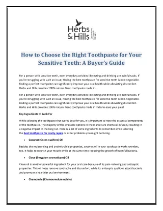 how to choose the right toothpaste for your