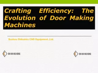 Door making machine