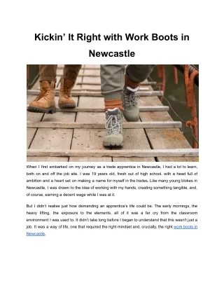 kickin it right with work boots in