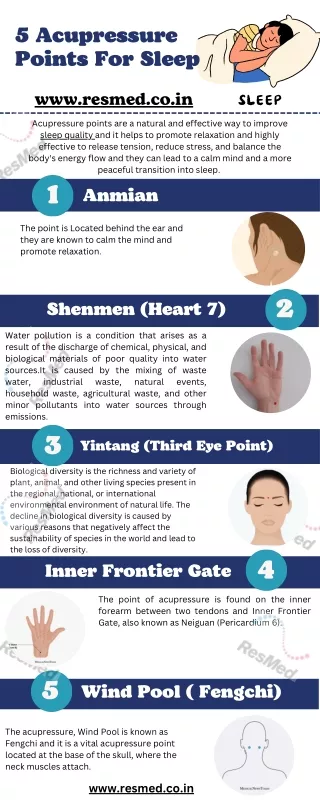 5 Accupressure points for sleep