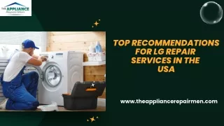 Affordable and Reliable LG Repair Near You - The Appliance Repairmen