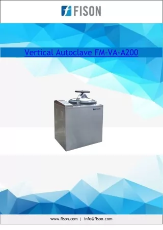 vertical autoclave fm va a200