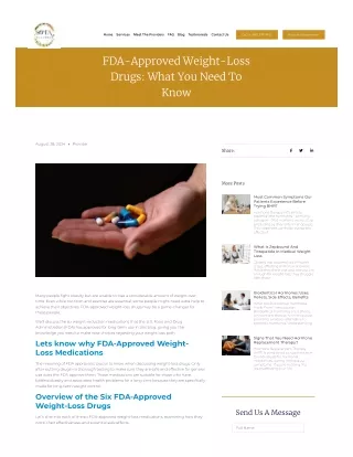 Six weight-loss drugs approved by the U.S. (FDA)