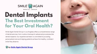 Dental Implants The Best Investment for Your Oral Health