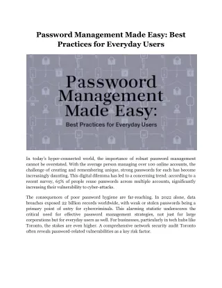 password management made easy best practices