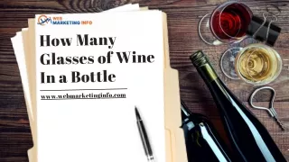 How Many Glasses of Wine In a Bottle