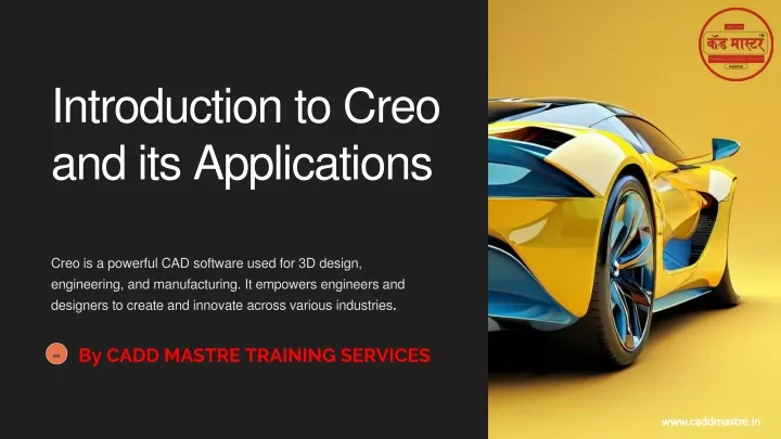 introduction to creo and its applications