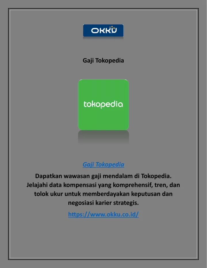 gaji tokopedia