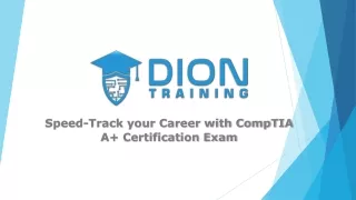 Speed-Track your Career with CompTIA A  Certification Exam