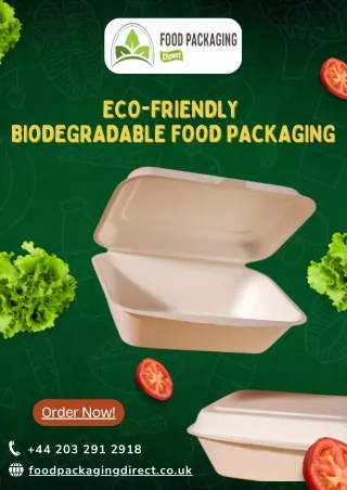 Eco-Friendly  Biodegradable Food Packaging