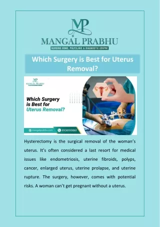 Which Surgery is Best for Uterus Removal