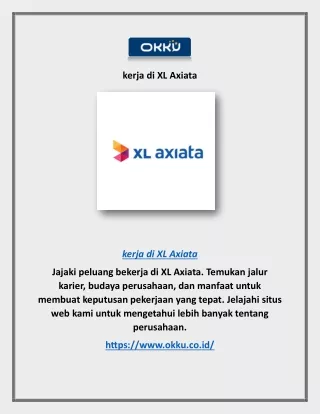 kerja di XL Axiata