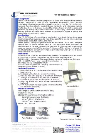 ftt ftt 01 thickness tester 01 thickness tester