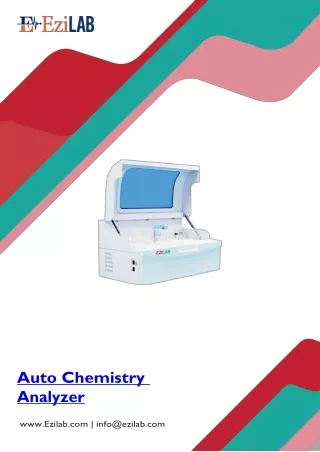 Auto Chemistry Analyzer 200 tests hour