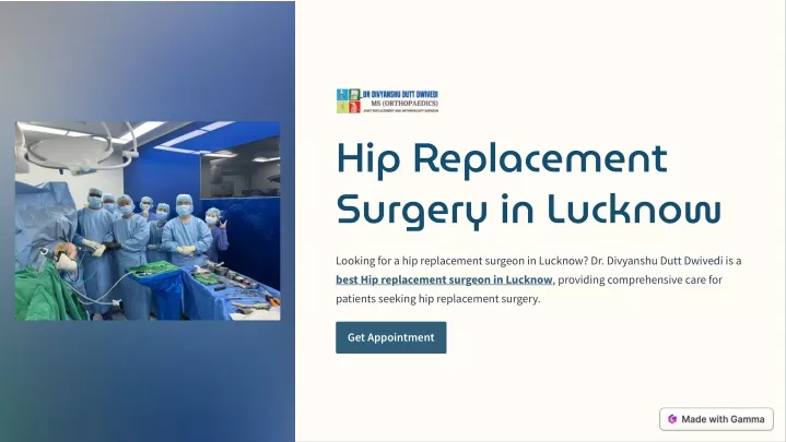 hip replacement surgery in lucknow