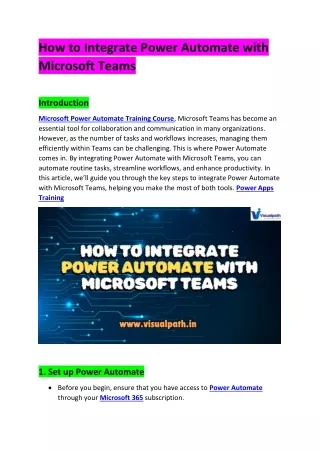 how to integrate power automate with microsoft
