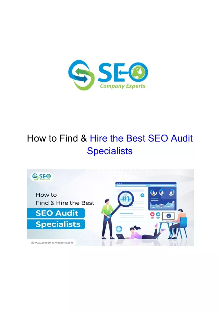 how to find hire the best seo audit specialists