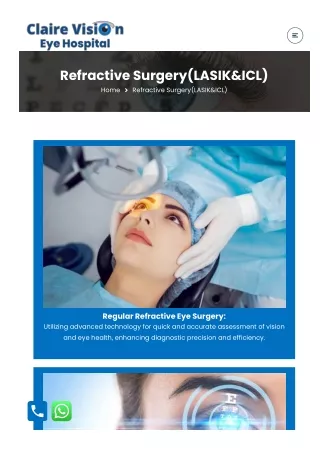 refractive surgery lasik icl home refractive