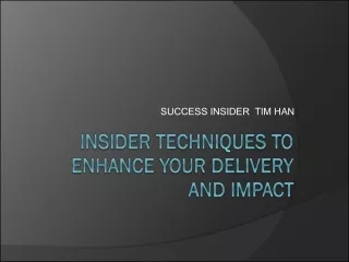 success insider tim han