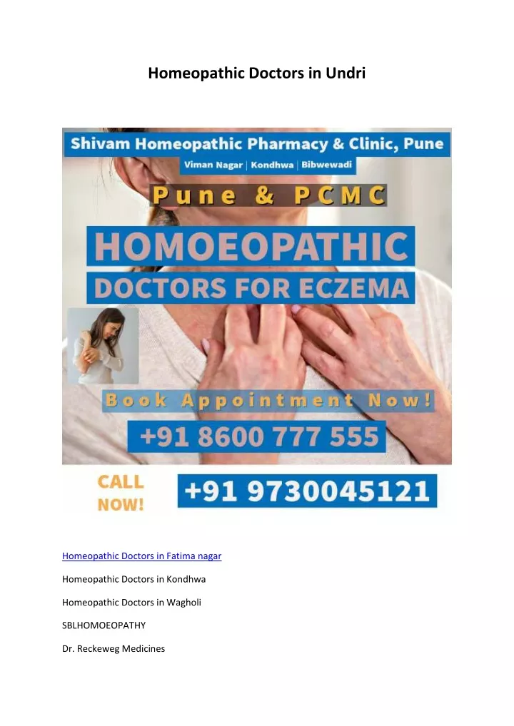 homeopathic doctors in undri