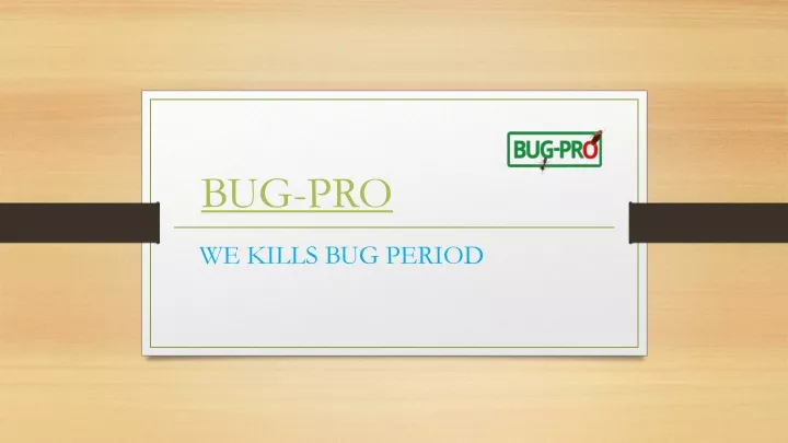 bug pro