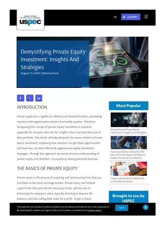 Demystifying Private Equity Investment Insights and Strategies.