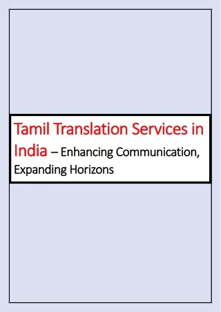 How Can Tamil Translation Services Expand Your Horizons?