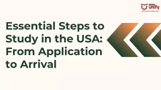 Essential Steps to Study in the USA From Application to Arrival