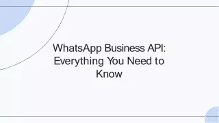 WhatsApp Business API Everything You Need to Know