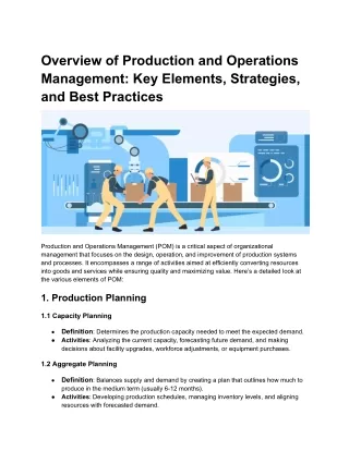 Overview of Production and Operations Management_ Key Elements, Strategies, and Best Practices